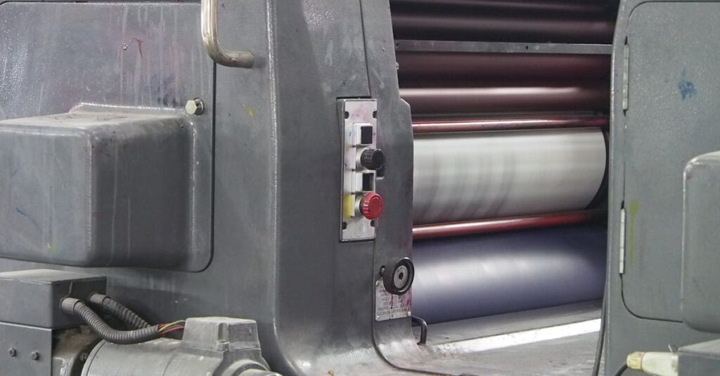 notebook factory printing press