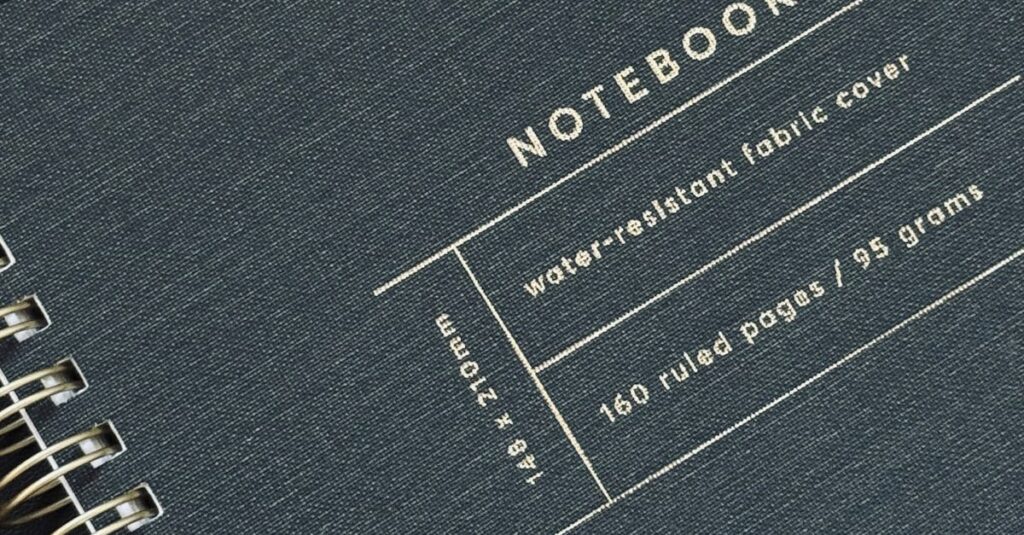 notebook cover paper