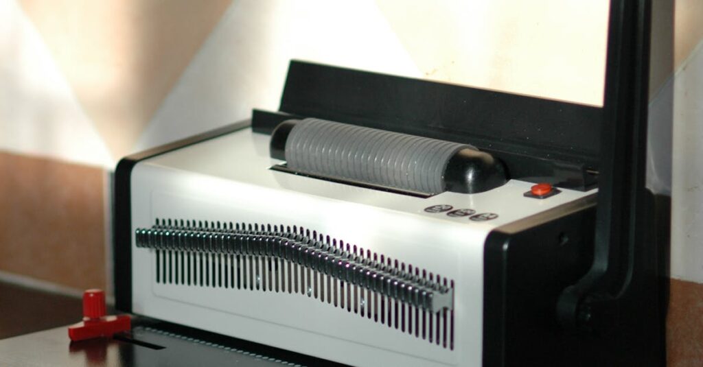 industrial notebook binding