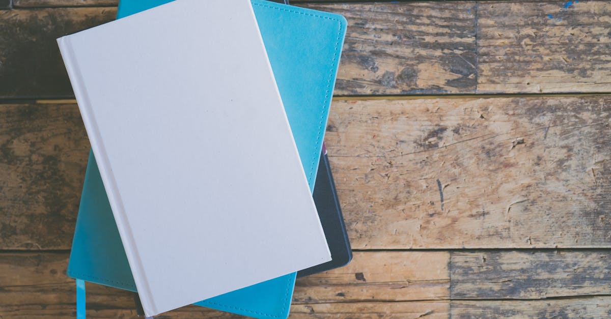 blank notebook stack