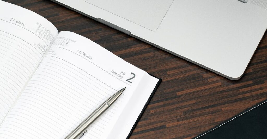 corporate diary cover closeup