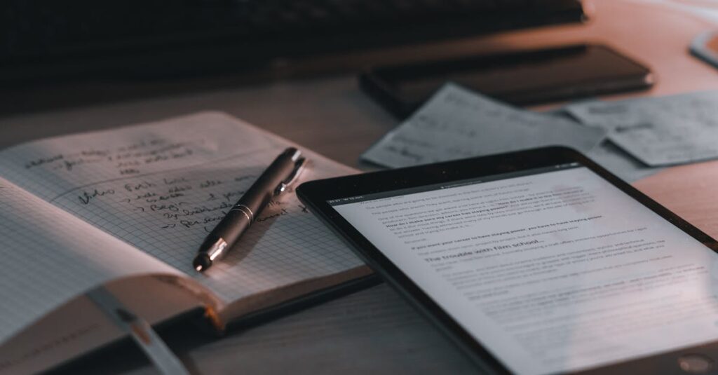 paper vs tablet notebook