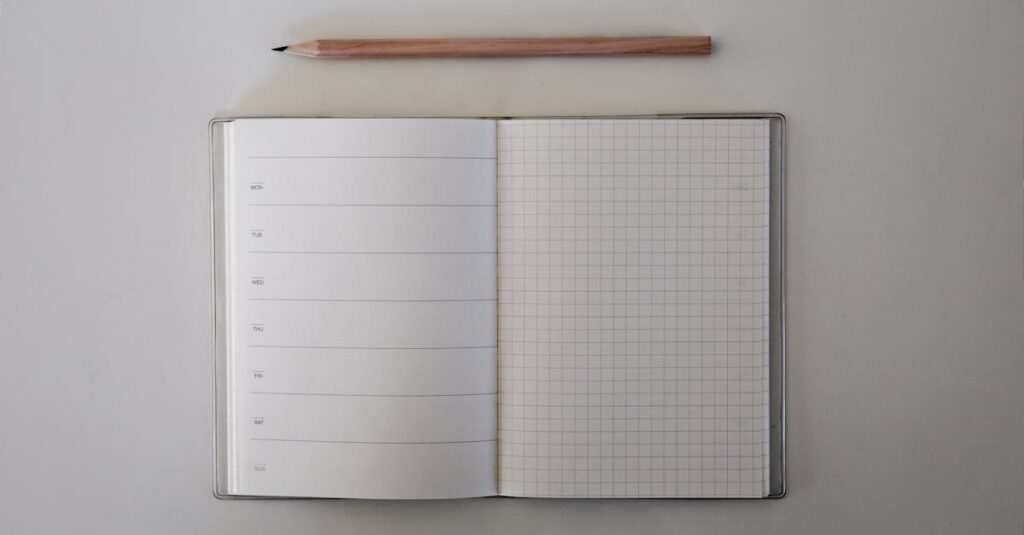 graph paper notebook grid pages
