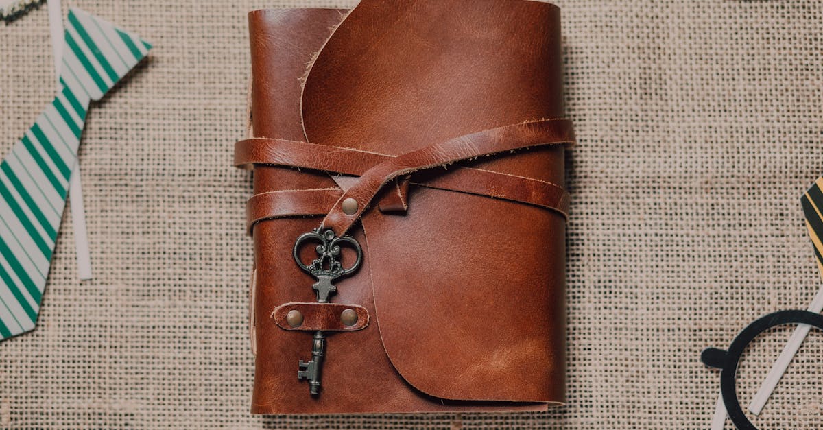 handmade leather diary