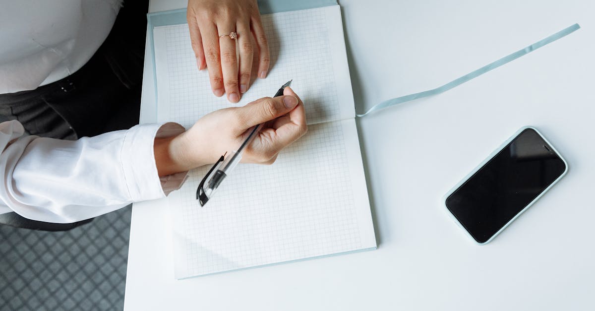 corporate journaling set flat lay