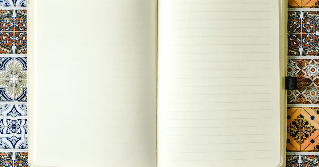 notebook design mockup