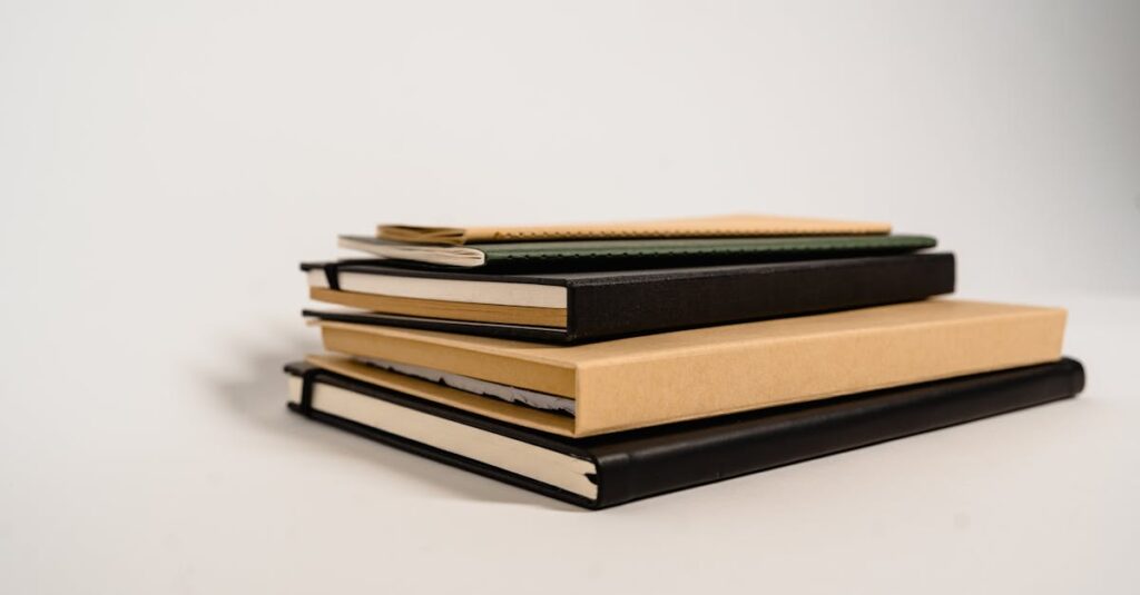 corporate diary stack