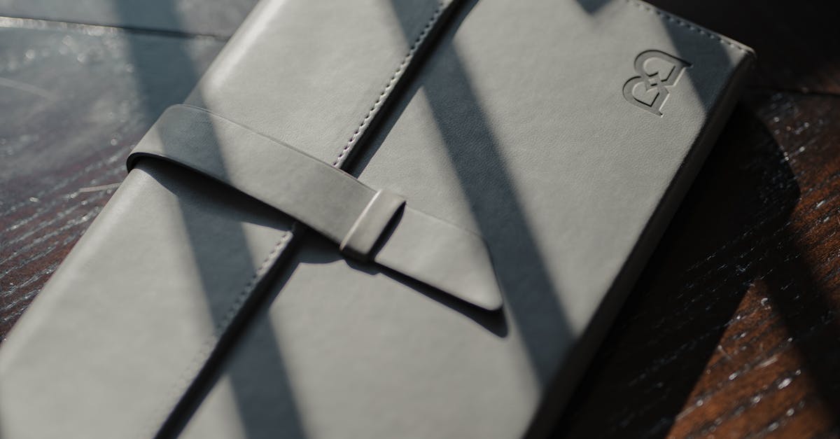 custom leather bound business diary on desk