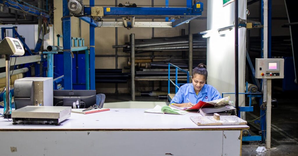 notebook factory production line