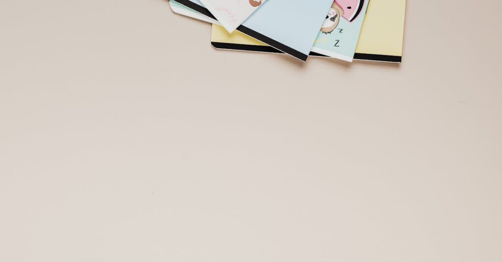 stack of small notebooks