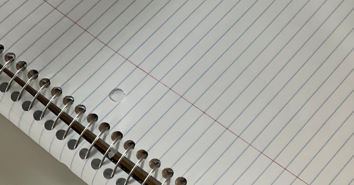 notebook paper closeup