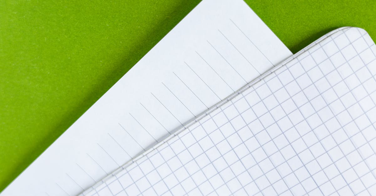 broad ruled notebook closeup