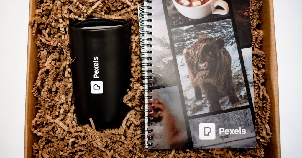 business catalog notebook