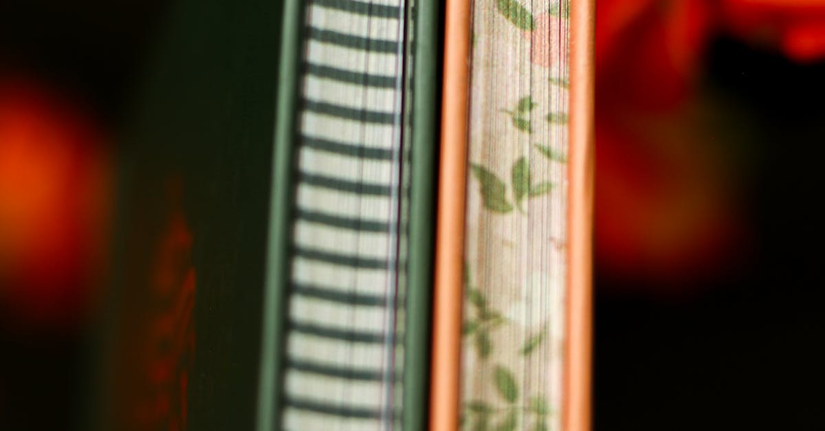 notebook binding types closeup