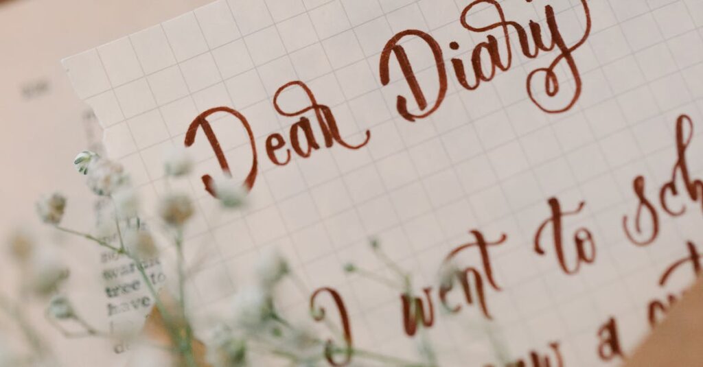 professional writing diary