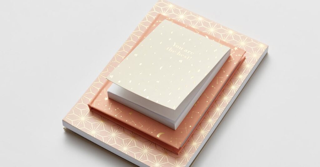 mini notebooks stack