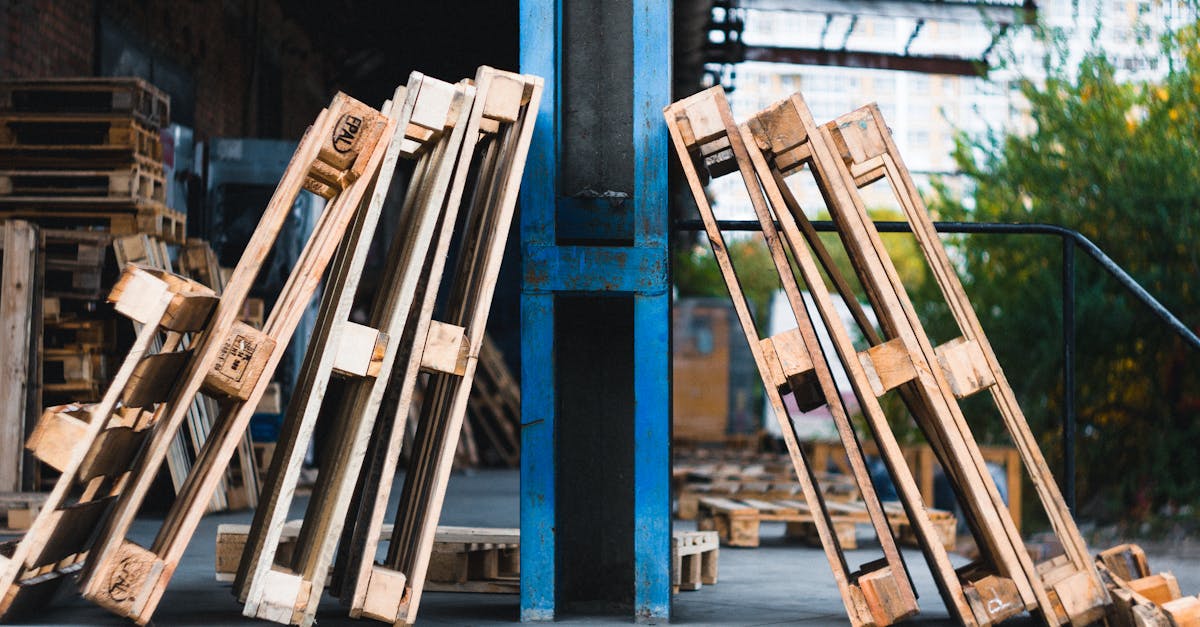 warehouse pallets notebooks