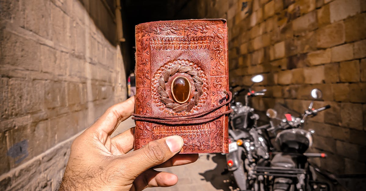 personalized leather diary