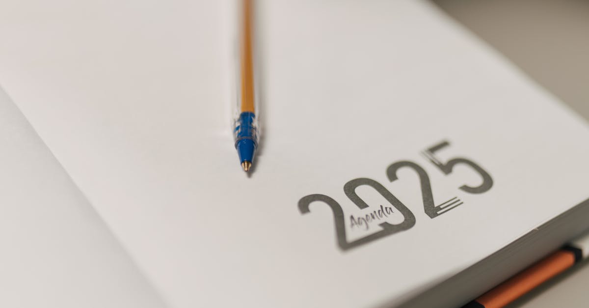 corporate diary with pen