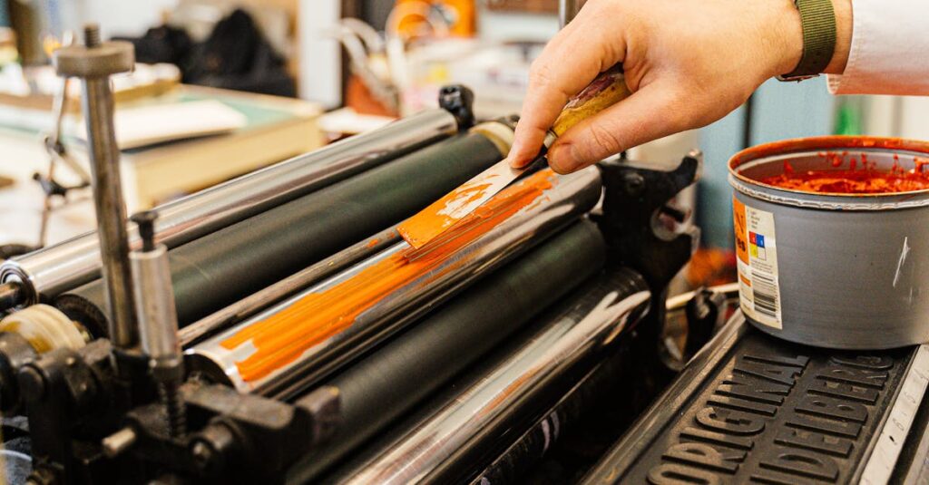 brochure printing press