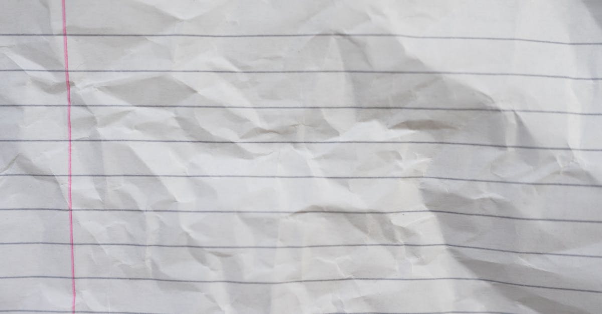 notebook paper close up