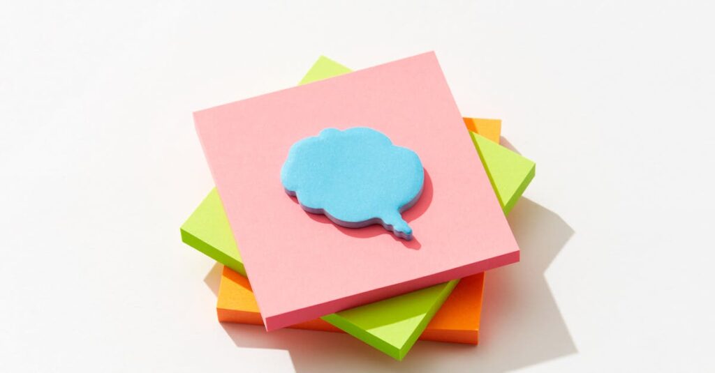 printed note pad stack
