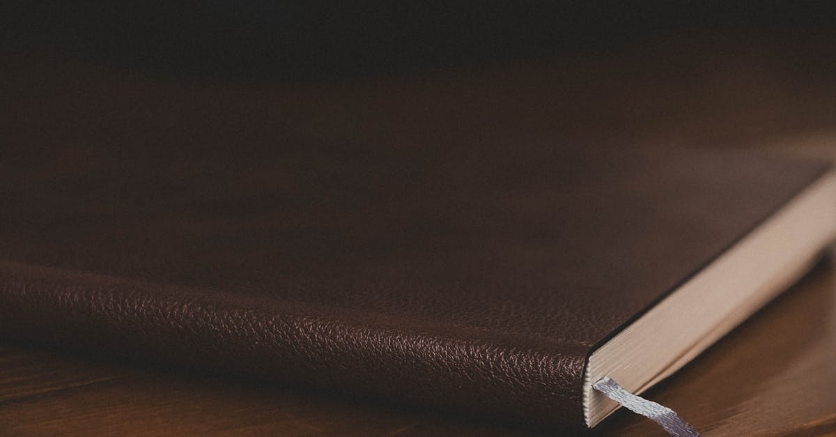 leather diary close up