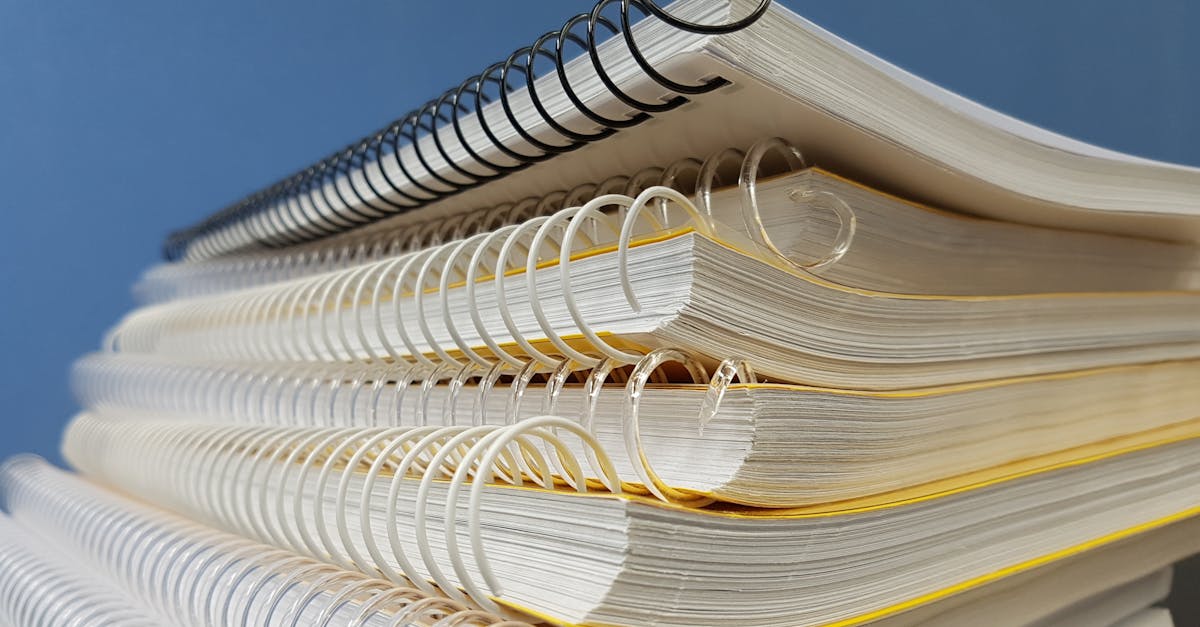 long notebook stack