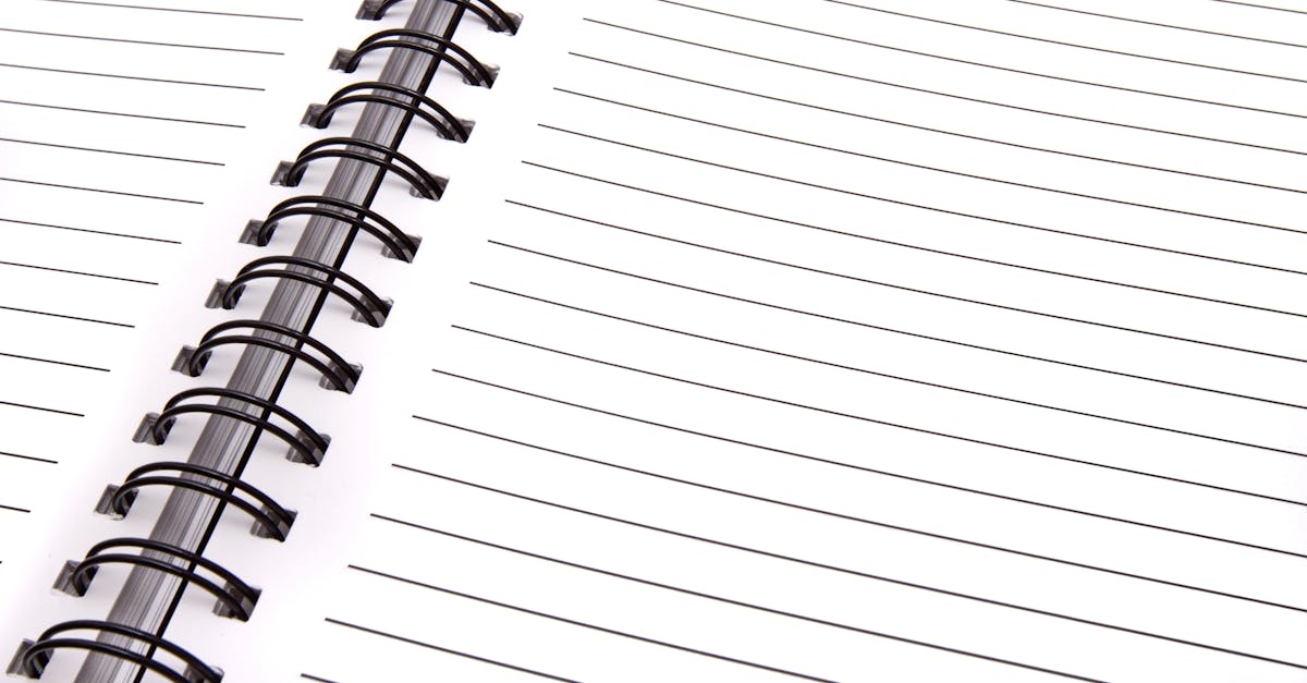notebook paper close up
