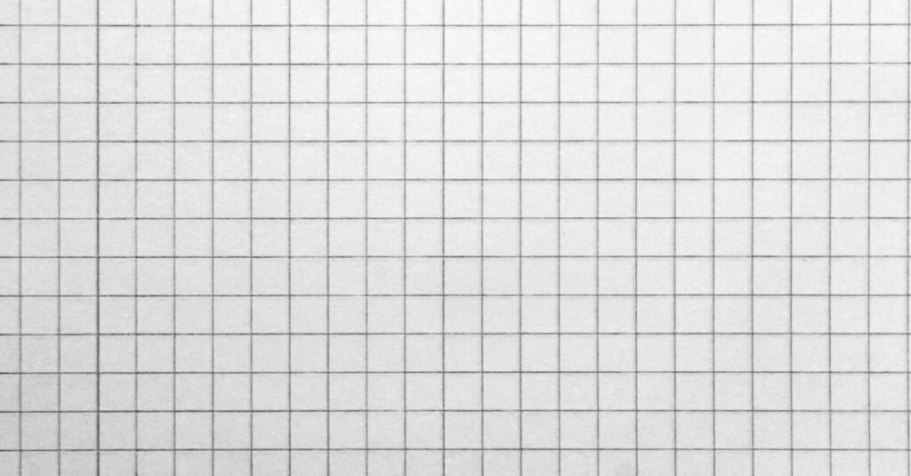 square grid notebook close up