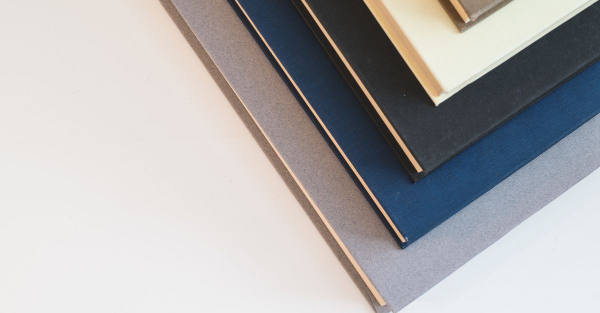 stack of stationery books