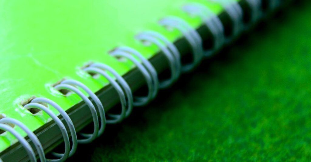 spiral coil notebook