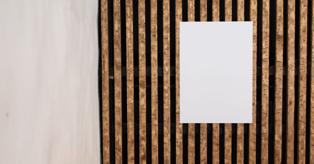 printed poster mockup