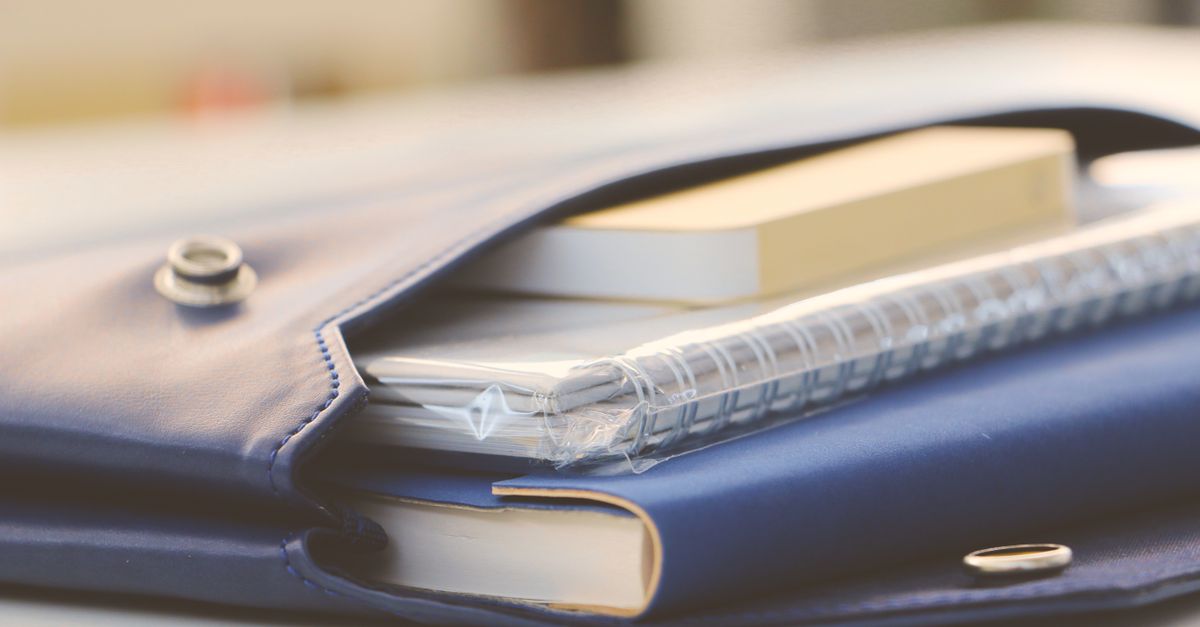 a4 notebook cover close up