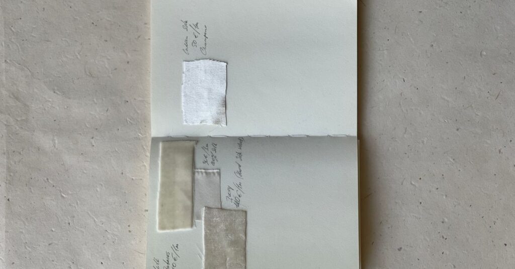 notebook cover material sample