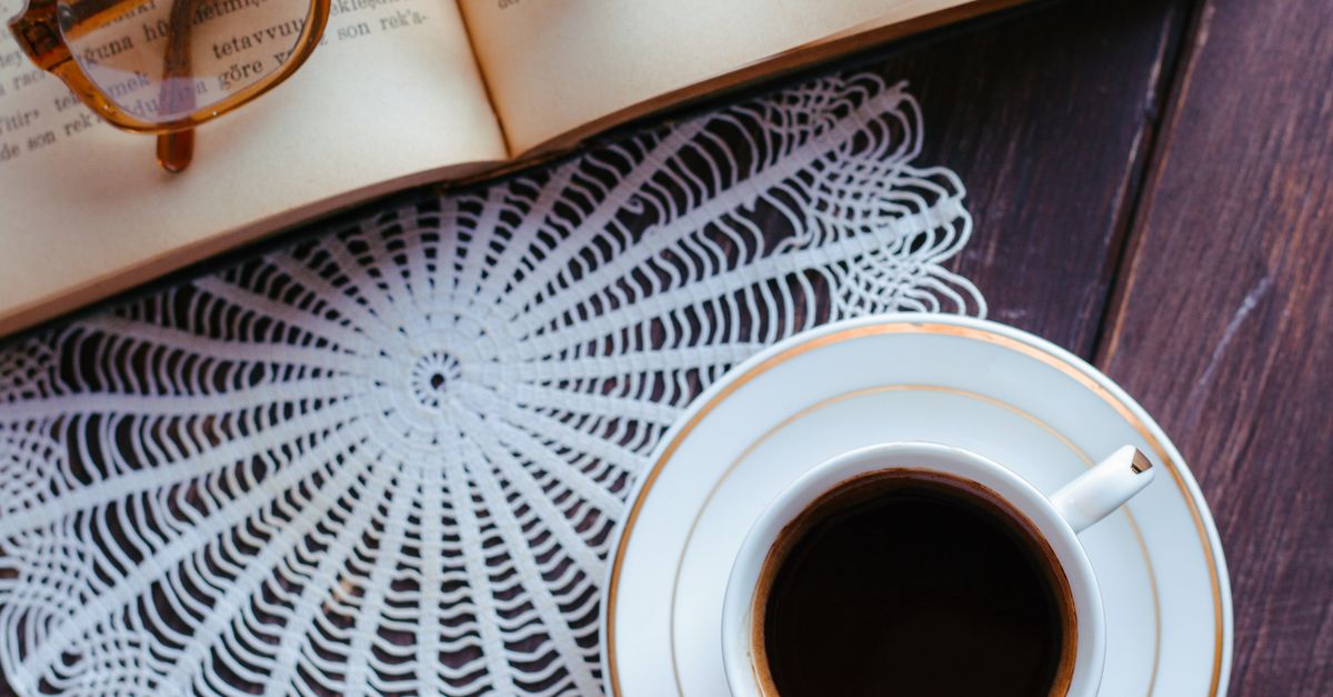 open coffee table book