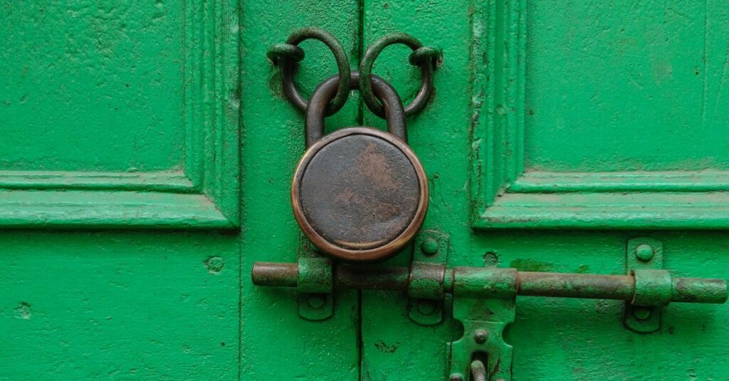 antique diary with lock