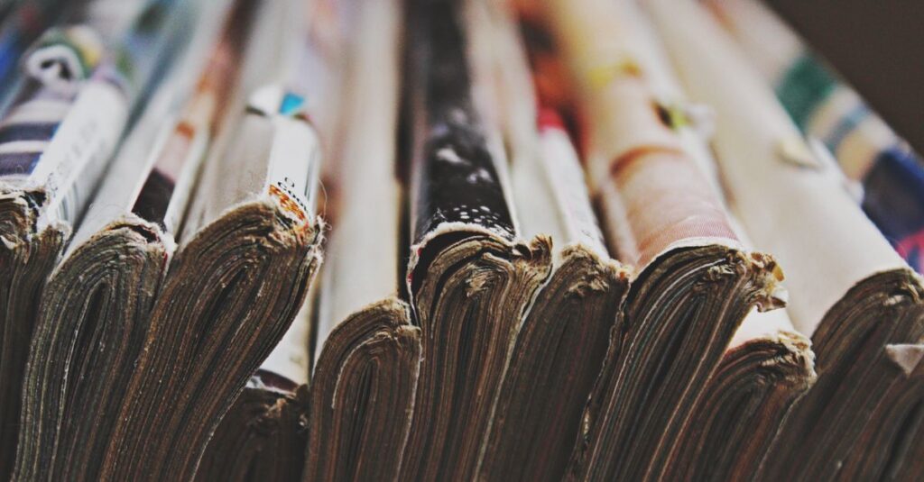 stack of printed booklets