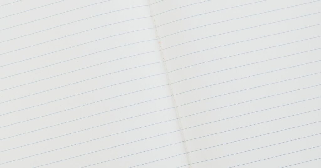 a3 size notebook open flat