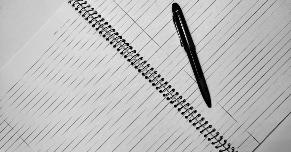 black spiral diary notebook
