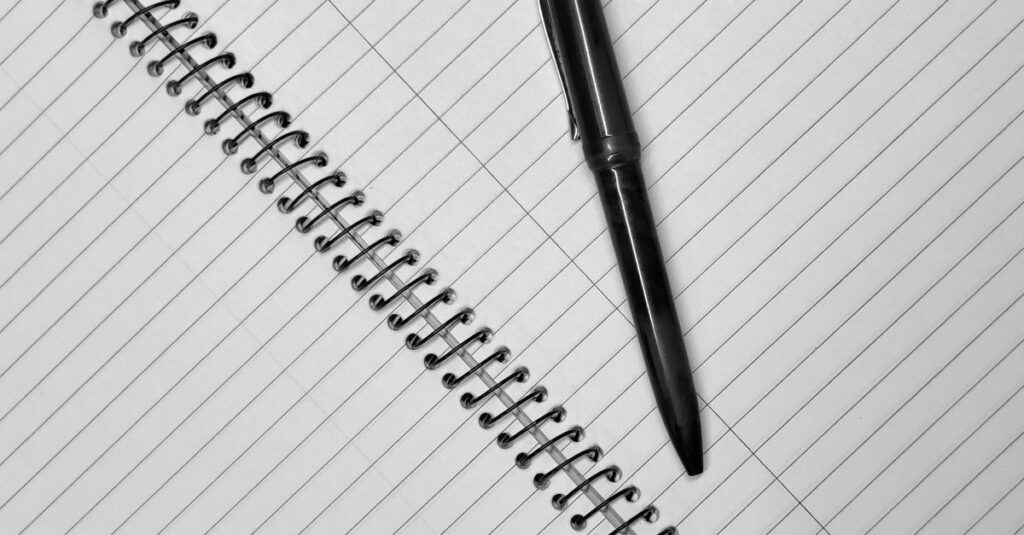 coil bound notebook