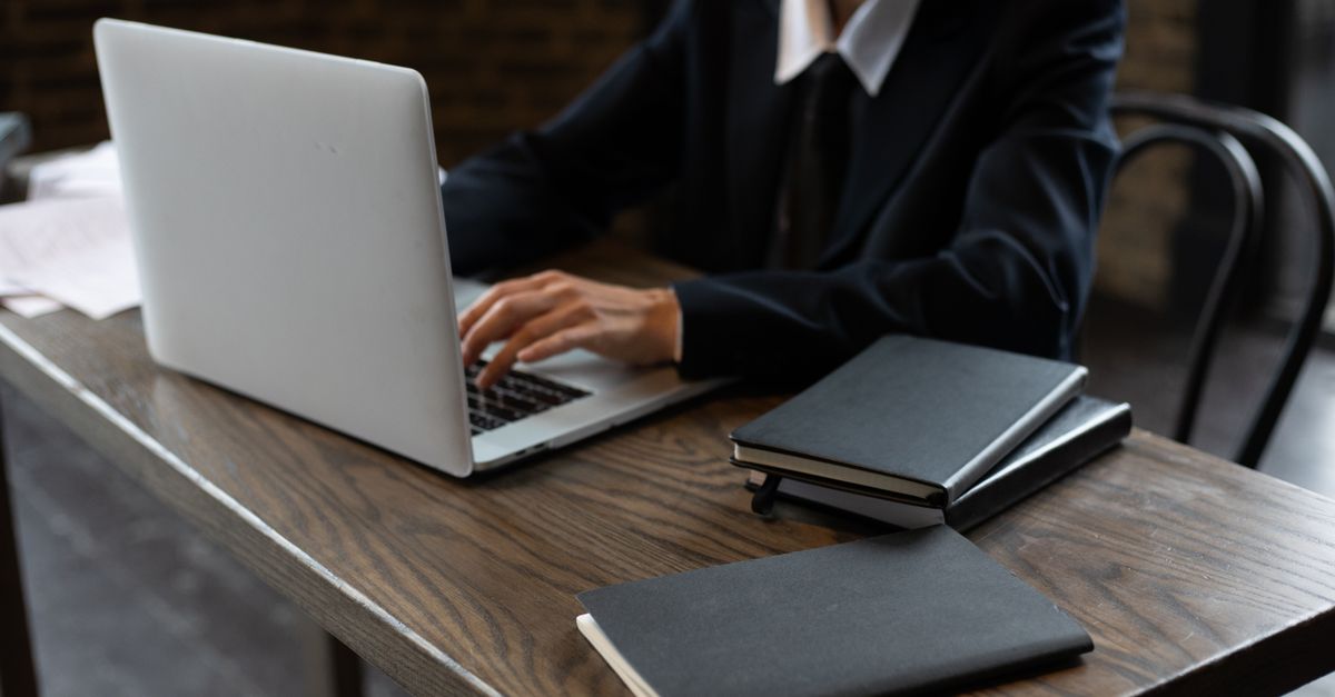 A4 notebook on desk
