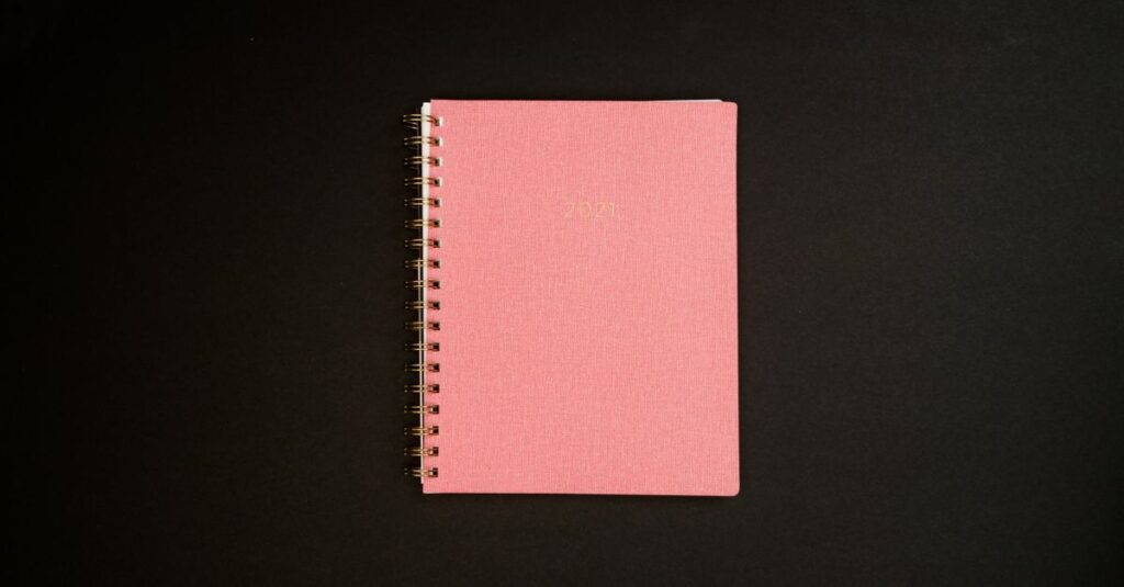 small pocket diary