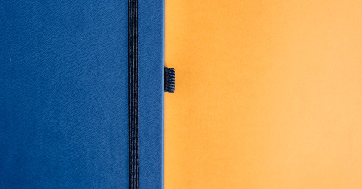 A4 notebook cover closeup