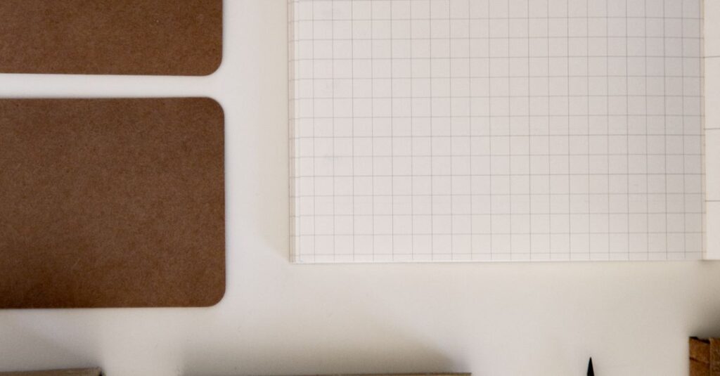 brown kraft paper notebook stack