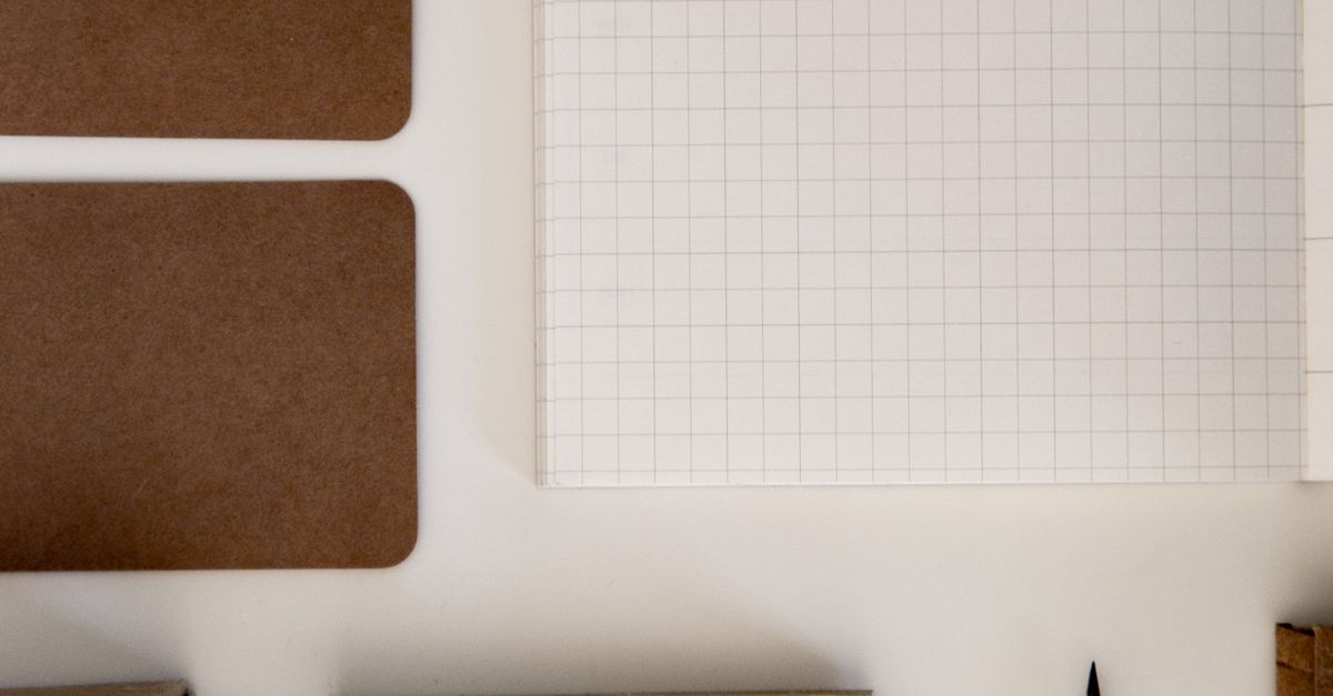 brown kraft paper notebook stack