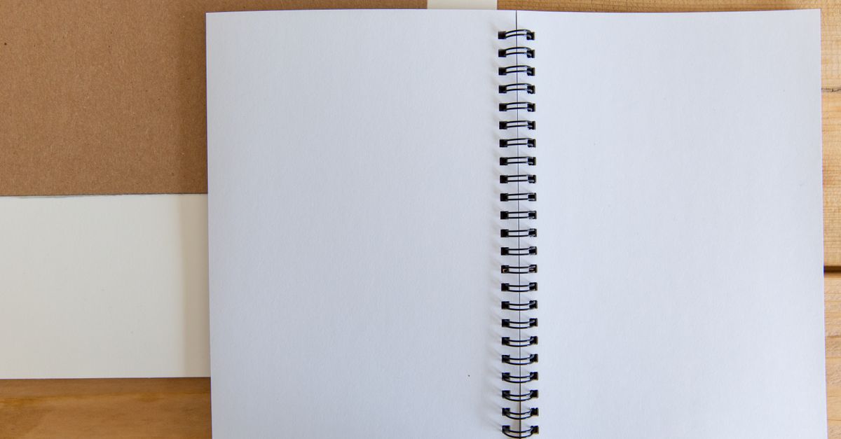 a3 spiral notebook open