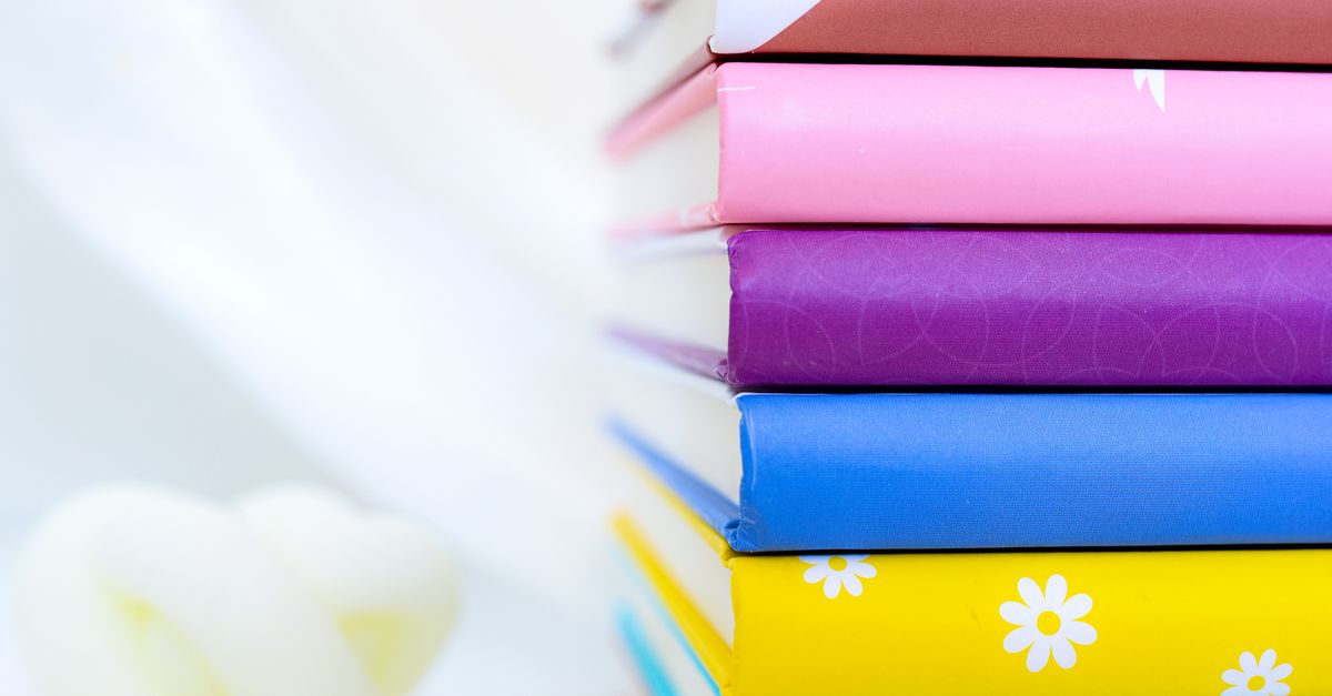colorful journals stack