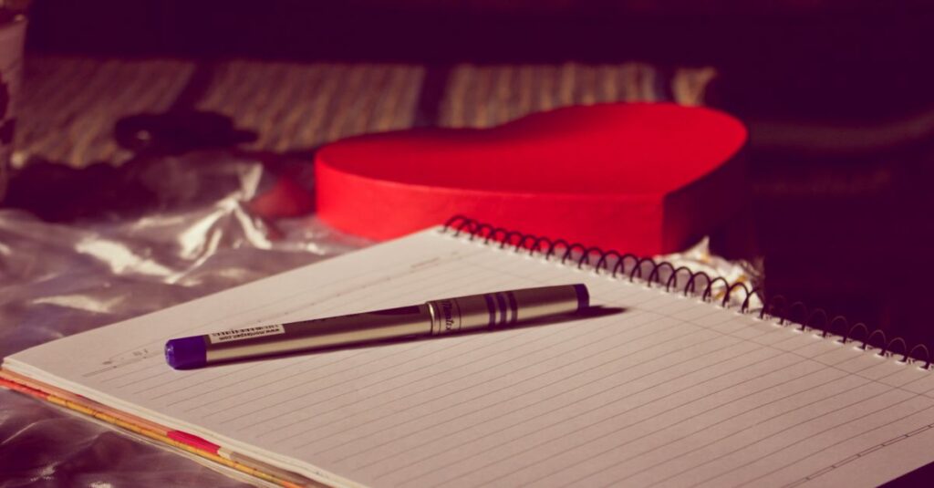 notebook writing paper