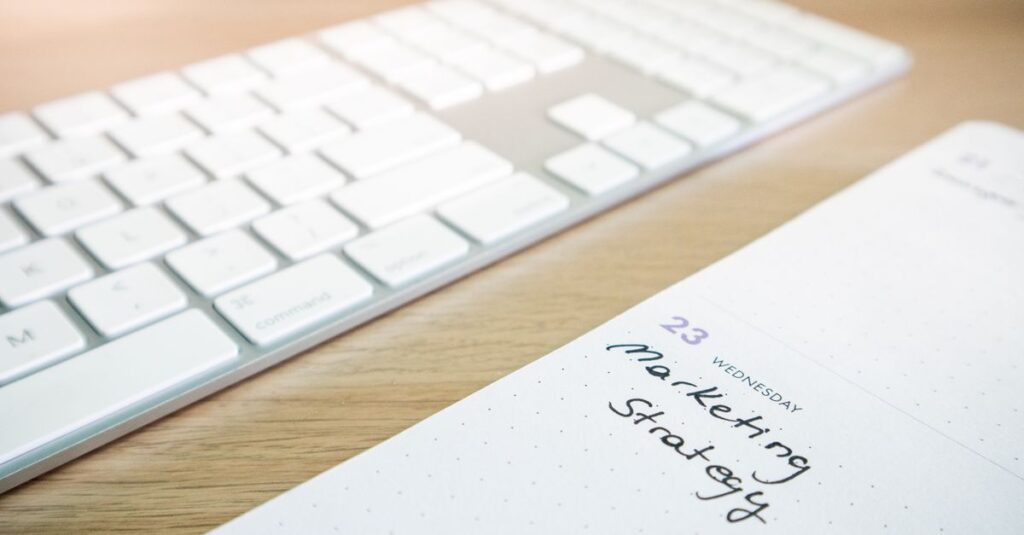 corporate diary with pen